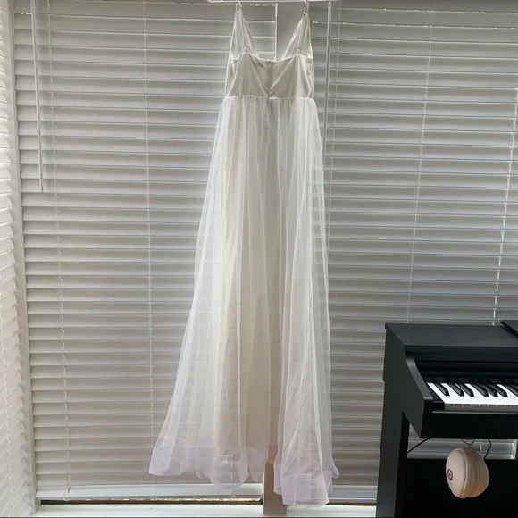 FASHION NOVA White tulle maxi wedding dress, NWT - Picture 11 of 11